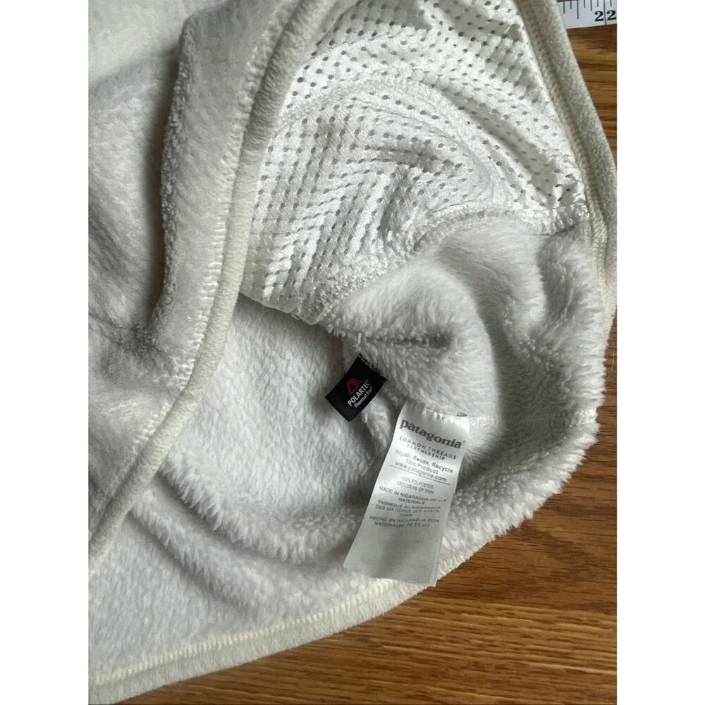 Patagonia Re-Tool Snap-T Pullover Women’s Small Cream Fleece Jacket - Picture 7 of 12